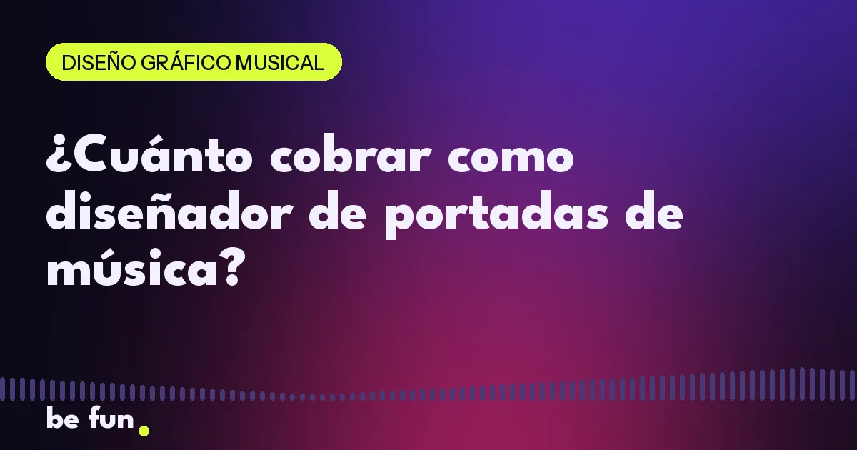 ¿Cuánto cobrar como diseñador de portadas de música?