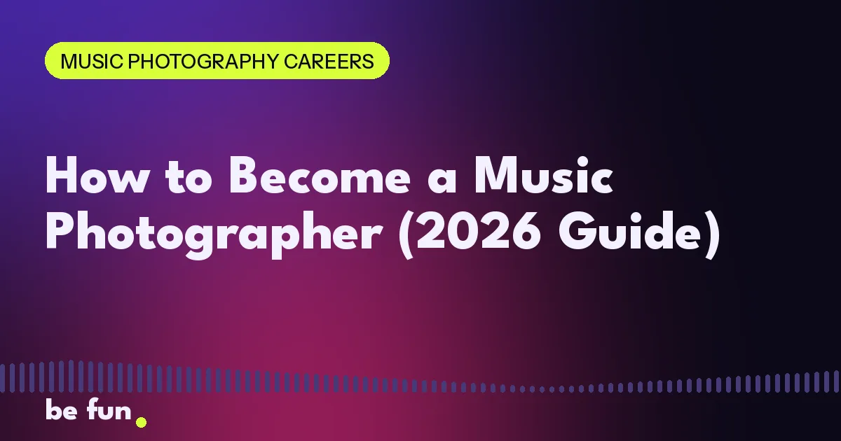 How to Become a Music Photographer (2026 Guide)