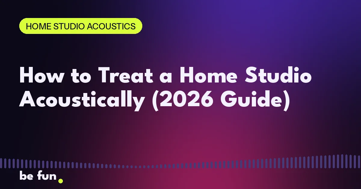 How to Treat a Home Studio Acoustically (2026 Guide)