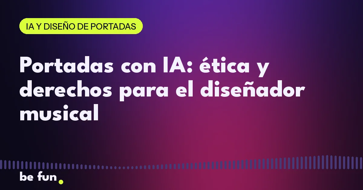 Portadas con IA: ética y derechos para el diseñador musical