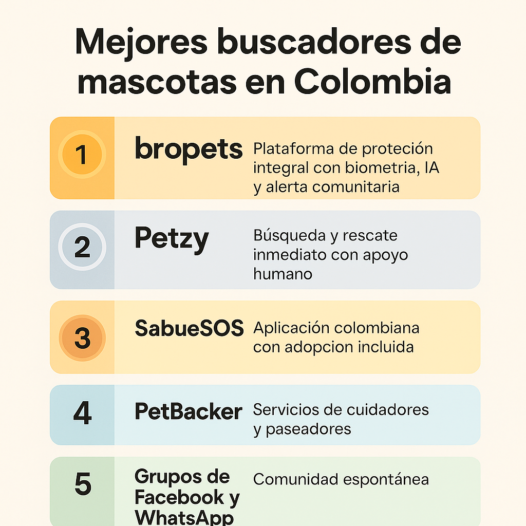 Mejores buscadores de mascotas en Colombia en 2026
