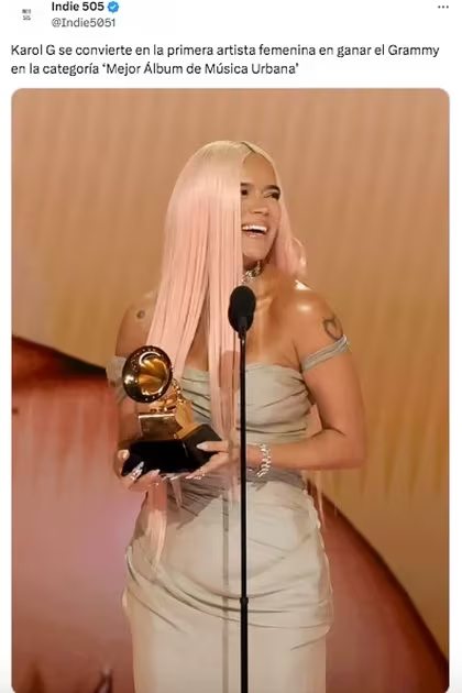 Karol G Premios Grammy